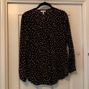 Joie heart silk blouse
